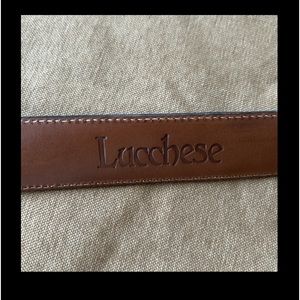 Lucchese leather belt. 38